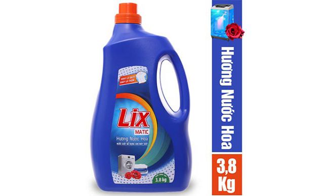 Nước giặt Lix Matic 3.8Kg dùng cho máy giặt cửa trước