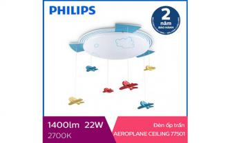Đèn ốp trần phòng trẻ em Philips LED Aeroplane 77501 22W