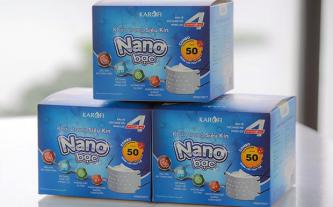 Khẩu trang siêu kín kháng khuẩn 4 lớp NANO bạc KAROFI