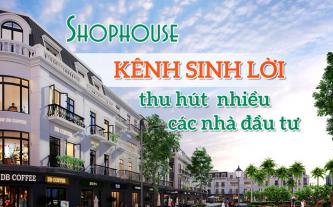 Shophouse - kênh sinh lời thu hút nhiều các nhà đầu tư