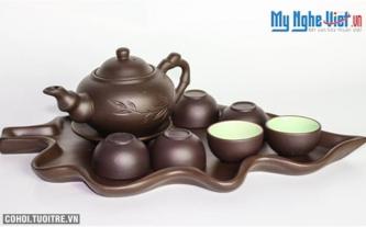 Bộ bình trà gốm Bát Tràng - Nét văn hóa của người Việt