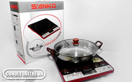 Ăn lẩu tiện hơn với bếp điện từ Sanko 7511R