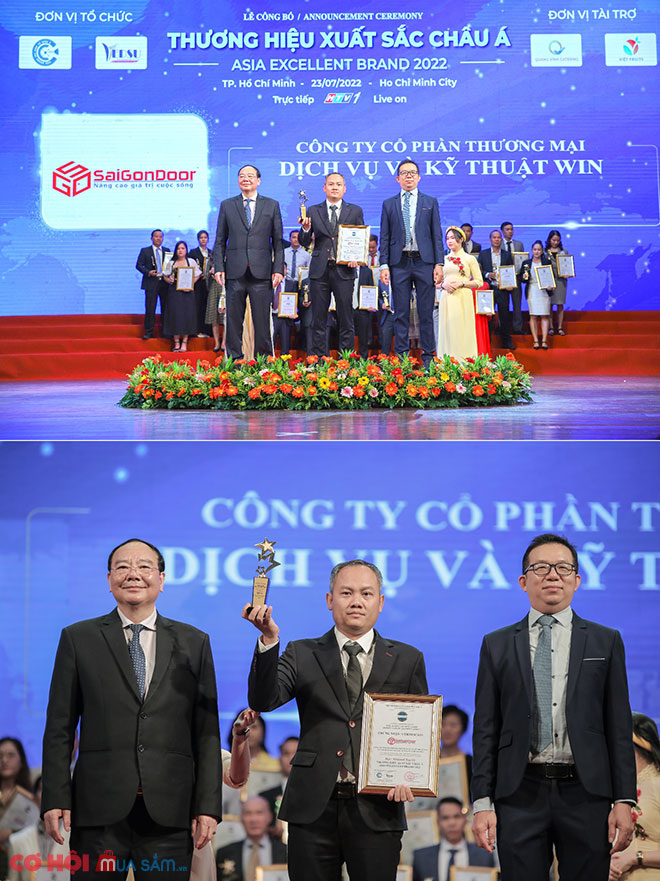 SaiGonDoor tự hào nhận giải ′Thương hiệu xuất sắc Châu Á 2022′