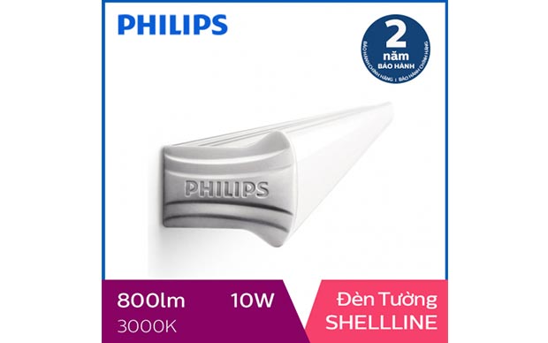 Đèn 6 tấc Philips LED Shellline 31173 10W 3000K, ánh sáng vàng