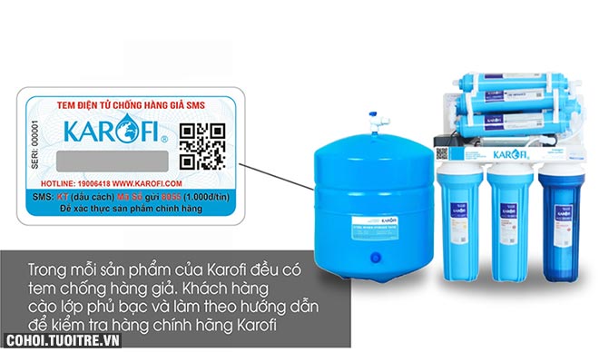 Xả kho máy lọc nước RO KAROFI KT-ERO80 (8 cấp lọc) giá KM 2.990.000đ