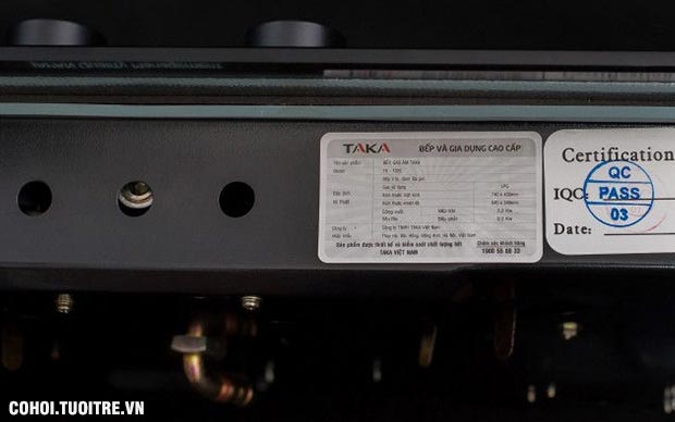 Bếp gas âm hồng ngoại Taka TK-102C