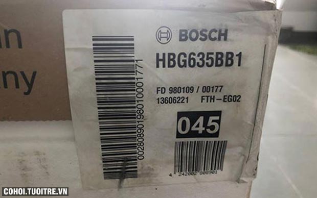Lò nướng Bosch HBG635BB1 nhập khẩu từ Đức