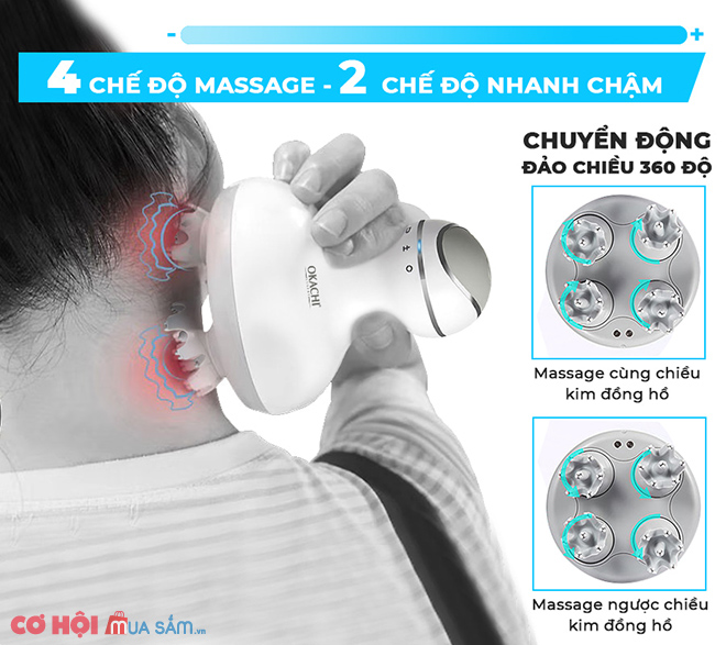 Đánh giá tổng quan về máy massage đầu cầm tay OKACHI LUXURY JP-M210