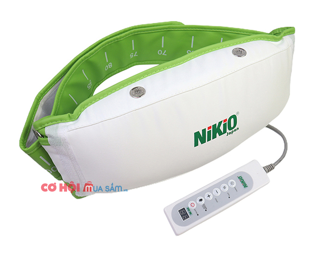 Đai massage giúp giảm mỡ bụng Nikio NK-168 rung và nóng