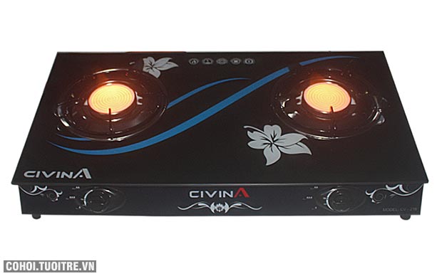 Bếp gas dương hồng ngoại Civina CV 216