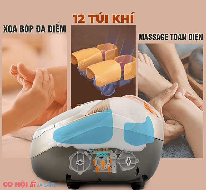 Giới thiệu máy massage chân đa năng chất lượng OKACHI JP-850