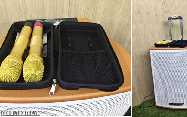 Loa vali kéo di động bluetooth karaoke Temeisheng GD15-02