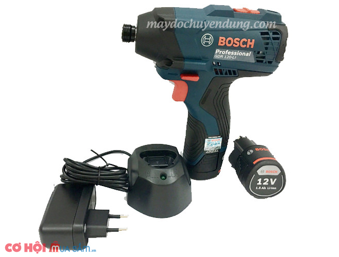 Máy bắt vít dùng pin Bosch GDR 120-LI kèm phụ kiện