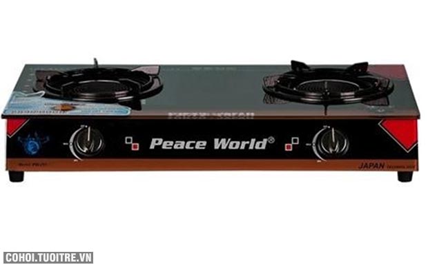 Bếp gas hồng ngoại Peaceworld tiết kiệm 30% gas đang khuyến mãi