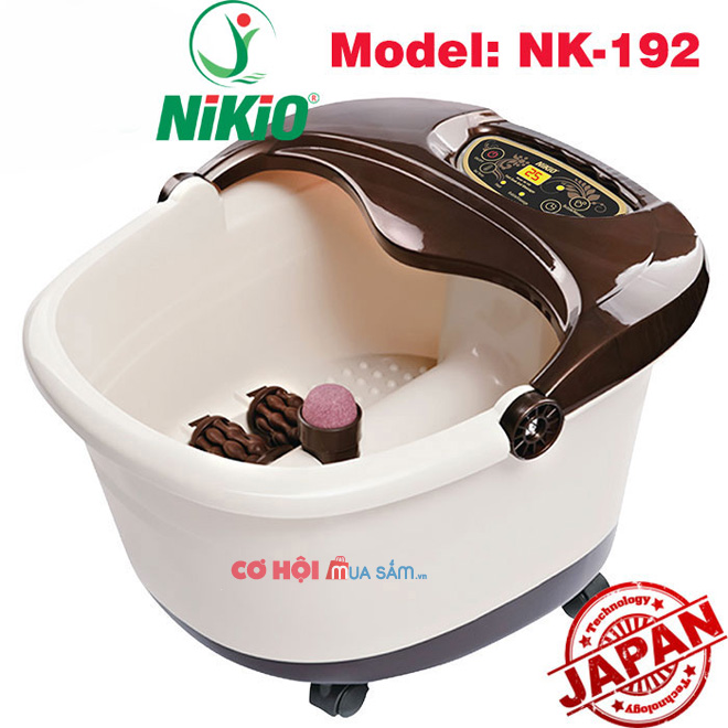 Bồn ngâm chân massage tự động Nhật Bản Nikio NK-192 – 4in1
