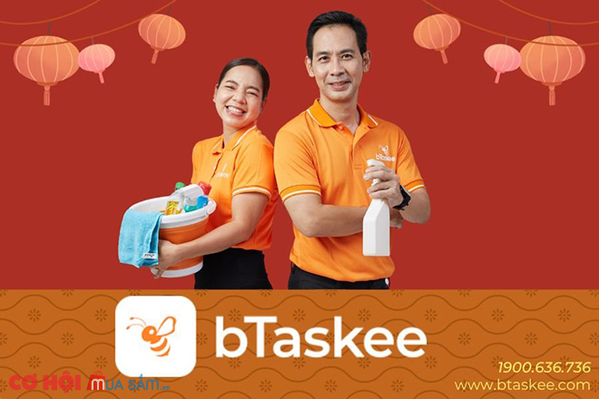Người người thảnh thơi dịp Tết vì có ứng dụng bTaskee lo trọn việc nhà