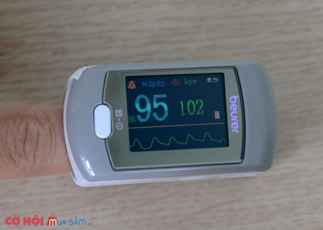 Máy đo khí máu và nhịp tim cá nhân pin sạc, kết nối USB Beurer PO80 - Ảnh 2