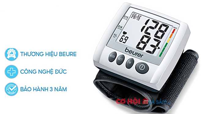 Máy đo huyết áp cổ tay Beurer BC30 - Ảnh 2